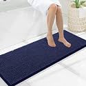 Smiry Bathroom Rugs 47X17, Luxury Chenille Extra Soft Absorbent Bath Mat