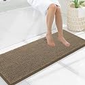 Smiry Bathroom Rugs 47X17, Luxury Chenille Extra Soft Absorbent Bath Mat