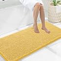 Smiry Bathroom Rugs 47X20, Luxury Chenille Extra Soft Absorbent Bath Mat
