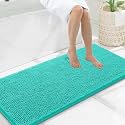 Smiry Bathroom Rugs 47X20, Luxury Chenille Extra Soft Absorbent Bath Mat
