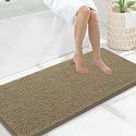 Smiry Bathroom Rugs 47X20, Luxury Chenille Extra Soft Absorbent Bath Mat