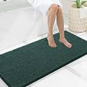Smiry Bathroom Rugs 47X20, Luxury Chenille Extra Soft Absorbent Bath Mat