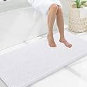 Smiry Bathroom Rugs 47X20, Luxury Chenille Extra Soft Absorbent Bath Mat