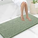 Smiry Bathroom Rugs 47X20, Luxury Chenille Extra Soft Absorbent Bath Mat