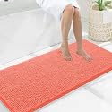 Smiry Bathroom Rugs 47X20, Luxury Chenille Extra Soft Absorbent Bath Mat