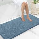 Smiry Bathroom Rugs 47X20, Luxury Chenille Extra Soft Absorbent Bath Mat