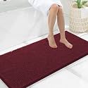 Smiry Bathroom Rugs 47X20, Luxury Chenille Extra Soft Absorbent Bath Mat