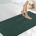 Smiry Bathroom Rugs 47X24, Extra Soft Rubber Backing Chenille Bath Mats