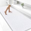 Smiry Bathroom Rugs 47X24, Luxury Chenille Extra Soft Absorbent Bath Mat