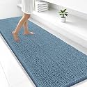 Smiry Bathroom Rugs 47X24, Luxury Chenille Extra Soft Absorbent Bath Mat