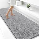 Smiry Bathroom Rugs 47X24, Luxury Chenille Extra Soft Absorbent Bath Mat