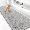 Smiry Bathroom Rugs 47X24, Luxury Chenille Extra Soft Absorbent Bath Mat