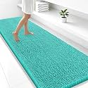 Smiry Bathroom Rugs 47X24, Luxury Chenille Extra Soft Absorbent Bath Mat