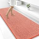 Smiry Bathroom Rugs 47X24, Luxury Chenille Extra Soft Absorbent Bath Mat