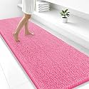 Smiry Bathroom Rugs 47X24, Luxury Chenille Extra Soft Absorbent Bath Mat