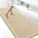 Smiry Bathroom Rugs 47X24, Luxury Chenille Extra Soft Absorbent Bath Mat