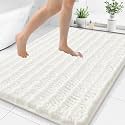 Smiry Bathroom Rugs 48X32, Extra Soft Rubber Backing Chenille Bath Mats