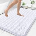 Smiry Bathroom Rugs 48X32, Extra Soft Rubber Backing Chenille Bath Mats