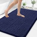 Smiry Bathroom Rugs 48X32, Luxury Chenille Extra Soft Absorbent Bath Mat