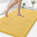 Smiry Bathroom Rugs 48X32, Luxury Chenille Extra Soft Absorbent Bath Mat