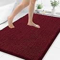 Smiry Bathroom Rugs 48X32, Luxury Chenille Extra Soft Absorbent Bath Mat