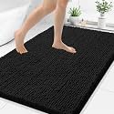 Smiry Bathroom Rugs 48X32, Luxury Chenille Extra Soft Absorbent Bath Mat