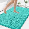Smiry Bathroom Rugs 48X32, Luxury Chenille Extra Soft Absorbent Bath Mat
