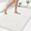 Smiry Bathroom Rugs 48X32, Luxury Chenille Extra Soft Absorbent Bath Mat