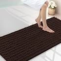 Smiry Bathroom Rugs 59X20, Extra Soft Rubber Backing Chenille Bath Mats