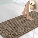 Smiry Bathroom Rugs 59X20, Extra Soft Rubber Backing Chenille Bath Mats