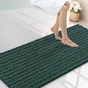 Smiry Bathroom Rugs 59X20, Extra Soft Rubber Backing Chenille Bath Mats