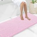 Smiry Bathroom Rugs 59X20, Luxury Chenille Extra Soft Absorbent Bath Mat