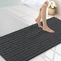 Smiry Bathroom Rugs 59X24, Extra Soft Rubber Backing Chenille Bath Mats