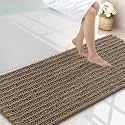 Smiry Bathroom Rugs 59X24, Extra Soft Rubber Backing Chenille Bath Mats