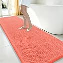 Smiry Bathroom Rugs 59X24, Luxury Chenille Extra Soft Absorbent Bath Mat