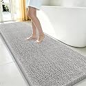 Smiry Bathroom Rugs 59X24, Luxury Chenille Extra Soft Absorbent Bath Mat