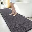 Smiry Bathroom Rugs 59X24, Luxury Chenille Extra Soft Absorbent Bath Mat