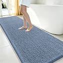 Smiry Bathroom Rugs 59X24, Luxury Chenille Extra Soft Absorbent Bath Mat