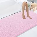 Smiry Bathroom Rugs 59X35, Luxury Chenille Extra Soft Absorbent Bath Mat