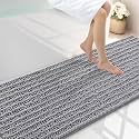 Smiry Bathroom Rugs 70X24, Extra Soft Rubber Backing Chenille Bath Mats