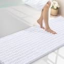 Smiry Bathroom Rugs 70X24, Extra Soft Rubber Backing Chenille Bath Mats