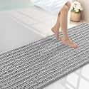 Smiry Bathroom Rugs 70X24, Extra Soft Rubber Backing Chenille Bath Mats