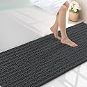 Smiry Bathroom Rugs 70X24, Extra Soft Rubber Backing Chenille Bath Mats