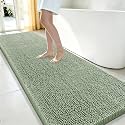 Smiry Bathroom Rugs 70X24, Luxury Chenille Extra Soft Absorbent Bath Mat