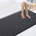 Smiry Bathroom Rugs 71X47, Luxury Chenille Extra Soft Absorbent Bath Mat