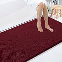 Smiry Bathroom Rugs 84X60, Luxury Chenille Extra Soft Absorbent Bath Mat