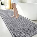 Smiry Bathroom Rugs 96X24, Extra Soft Rubber Backing Chenille Bath Mats