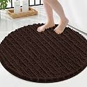 Smiry Bathroom Rugs Round 24X24, Extra Soft Rubber Backing Bath Mats