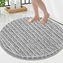 Smiry Bathroom Rugs Round 24X24, Extra Soft Rubber Backing Bath Mats