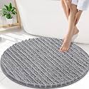 Smiry Bathroom Rugs Round 30X30, Extra Soft Rubber Backing Bath Mats